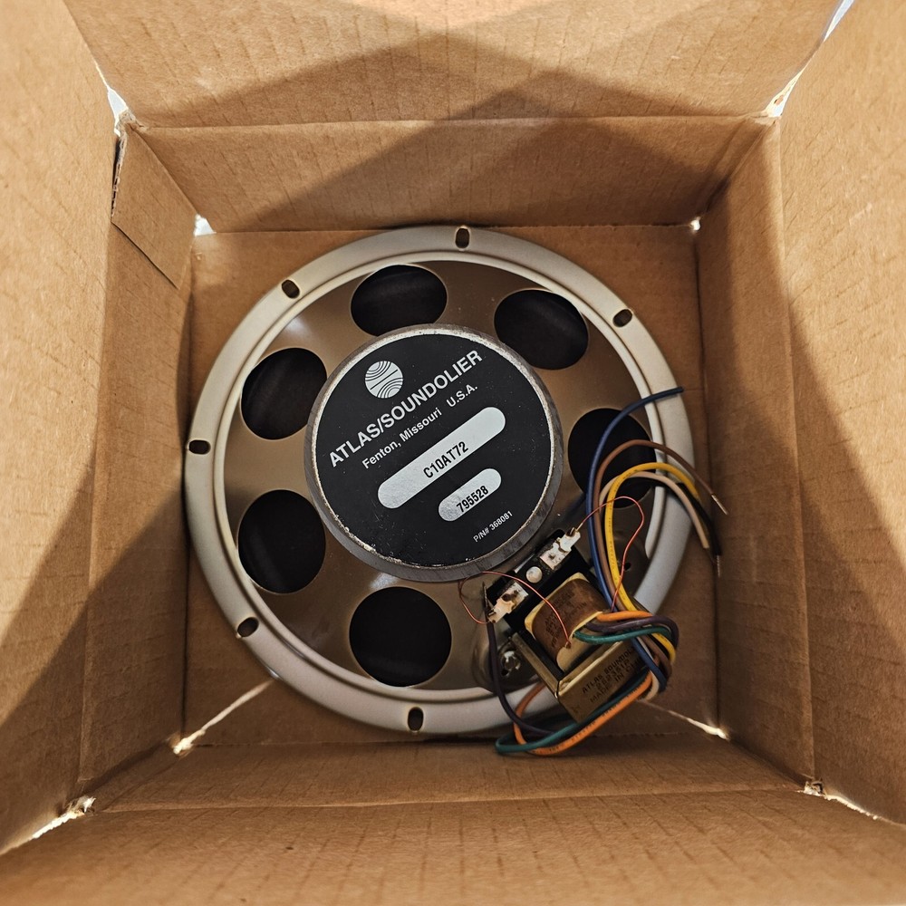 Atlas Soundolier C10AT72-RST-AG 8″ 10oz Dual Cone Loudspeakers 25/70.7V-4W