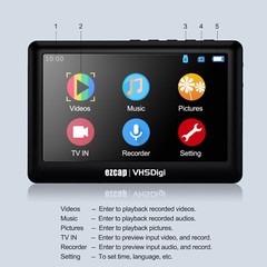 ezcap Video Capture Box – Record Video VCR, VHS Video to Digital Converter V5F7