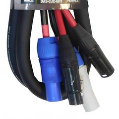 DAS Audio 6FT Combo Jumper Cable 14 AWG Power 16 AWG Audio [DAS-CJC-6FT]