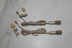 2 x Lavalier Lapel Microphones for Audio-Technica Wireless Transmitters *NEW*