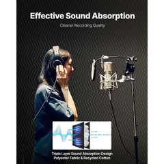 Uimoso 2 Pack Soundproofing Blankets 96x80in Extra Large Noise Reduction Blanket