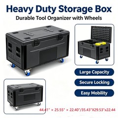Cable Trunk ATA Road Case Heavy Duty Utility Road Trunk Flight Case with Wheels