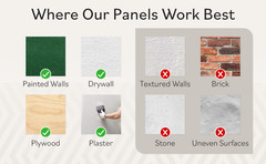 4 Pack Black Oak Acoustic Panels,Wood Panels for Wall,Self-adhesive, Soundproof
