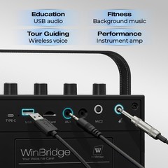 WinBridge S97 60W Bluetooth Speaker Mic– Powerful Wi