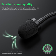 Gooseneck Microphone, 23 Inch DJ Microphone for Audio Mixer, Professional XLR Wi