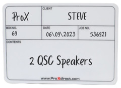 ProX X-CLABELMDX12 12 Pack of Medium-Sized Multipurpose Labels for Flight Cases
