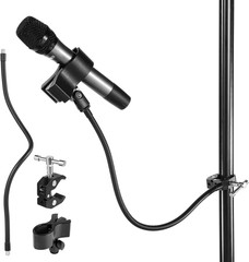 Gooseneck Microphone Stand Crab Clamp – Rotatable Microphone Clip with Flexible