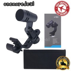 E604 Dynamic Microphone Cardioid Microphone Instrument Pickup Mic+Clip Arm Mount
