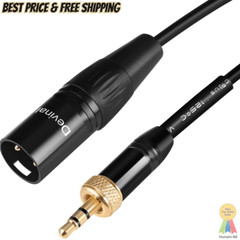 Devinal Replacement Locking 1/8 to XLR Male Output Cable Compatible with EK100 R