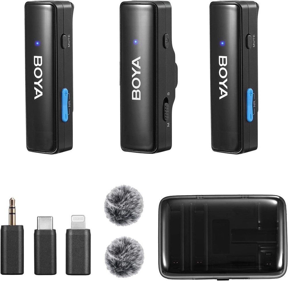 BOYA BOYALINK All-in-One Wireless Lavalier Microphone for iPhone Android