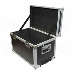 Prox Utility Multipurpose Small DJ Trunk Road Case w/ Foam Lined Wheels & Handle