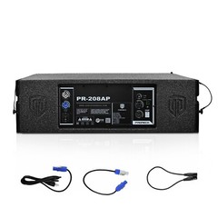 PRORECK Full Range Powered Line Array Speaker Dual 8“ 4000W P.M.P.O 208-AP
