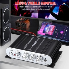 Facmogu St-838 2.1 Channel Hifi Stereo Subwoofer Amplifier Rms 20Wx240W Mini