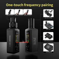 UHF Wireless XLR Transmitter and Receiver for PA System,150 ft Range | Auto Chan