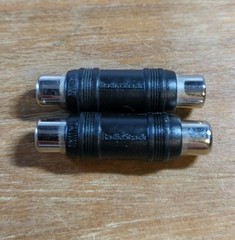 TWO Vintage RadioShack RCA Female Barrel Adapters