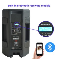 2-Way 15″ Active Bluetooth Speaker PA 3500W Peak Power Studio Speaker W/ TWS USB