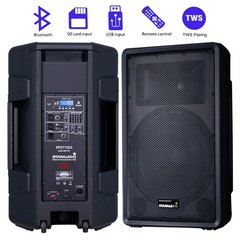 15″ Active Stage DJ PA Speaker TWS Karaoke 3500W Peak Powere Bluetooth Speaker