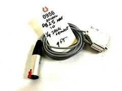 BELDEN 9FT DB25 MALE TO ¼ JACK FEMALE CABLE #0956 (ONE)