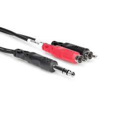 Hosa TRS-202 Channel Insert Mixer Cable 1/4″ in TRS to Dual RCA 2m 6.56 ft