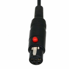 Mini-XLR 5Pin TA5F jack to Microdot 3″ audio RF cable for Microphones headphones