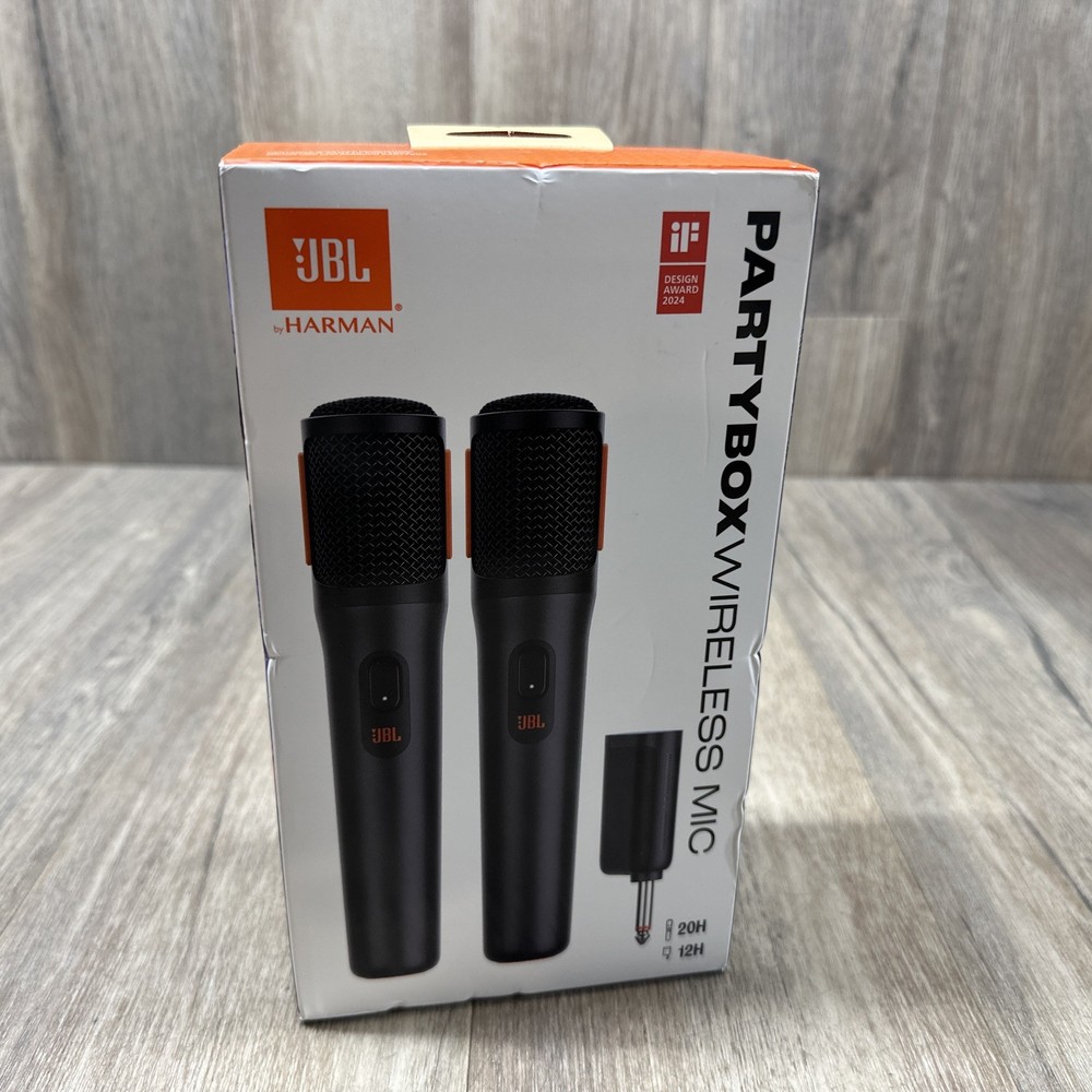 JBL Wireless IN BOX Two Microphone System with Dual-Channel Receiver SEALED