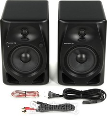Pioneer DJ DM-50D-BT 5-inch Desktop Active Monitor Speaker Pair with Bluetooth –