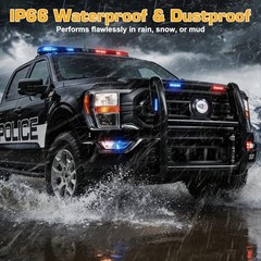 100W Ultra-Slim Siren Speaker, 8 Ohm 108-134dB PA Horn for Emergency Vehicles,