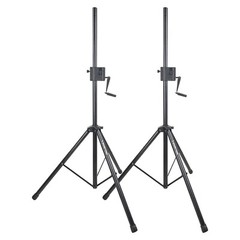 Sound Town 2-Pack Crank-Up Speaker Stands Mount Adapter Bags STSDA-78CU-PAIR