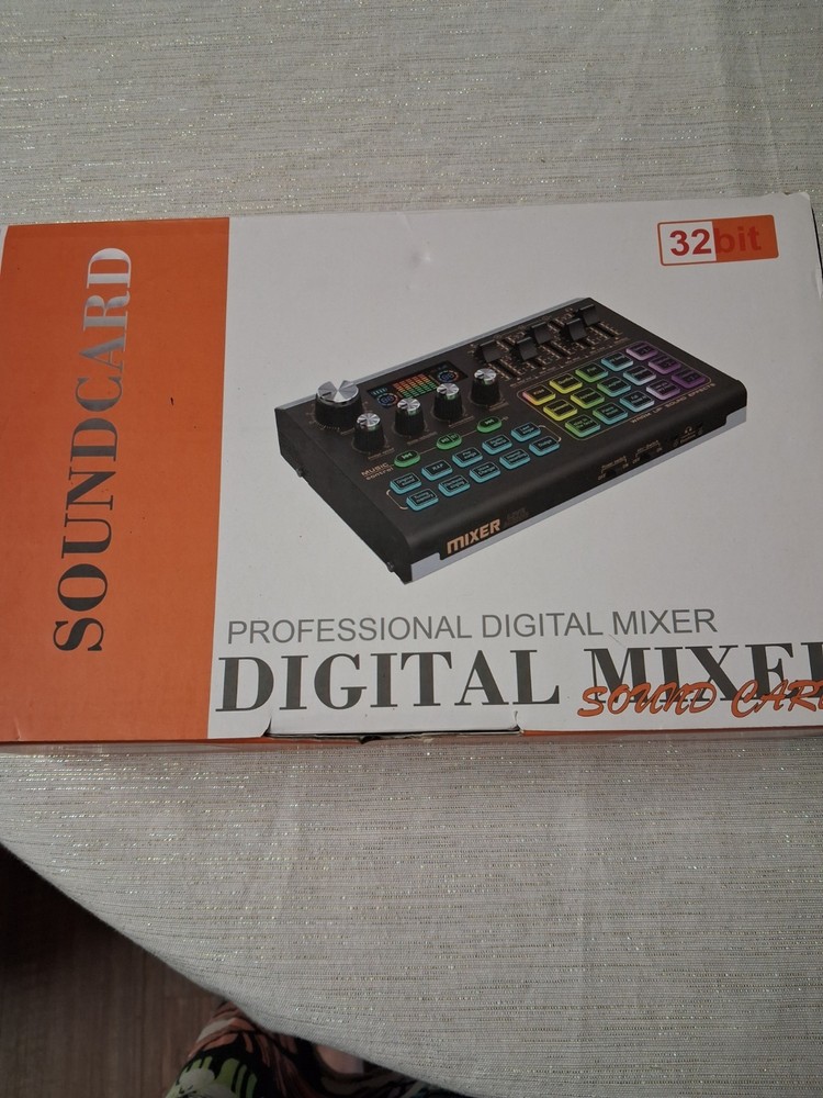 Professional Digital Mixer With Sound Card 32 Bit In Box