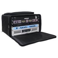 Portable 6U Rack Bag, Soft Rack Case with 14″ Rackable Depth, Plywood Rack Fr…