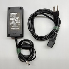Genuine SHURE PS60US AC Adapter Power Supply Microphone Music Cable DJ OEM EUC