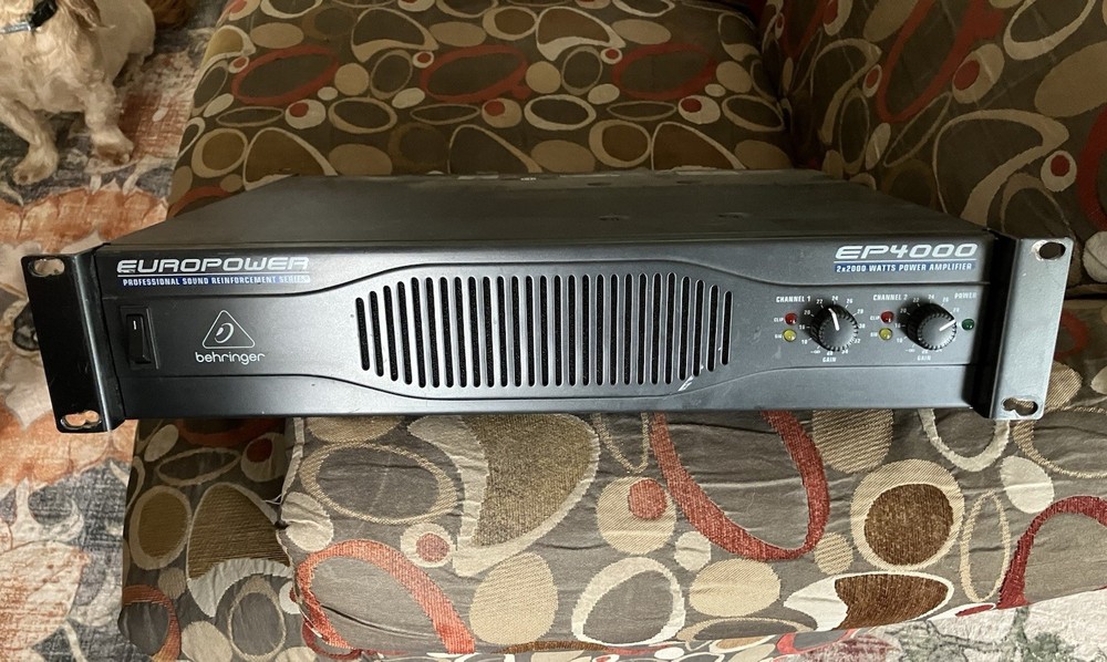 Behringer Europower EP4000 2-Channel 2x2000W Rack Amp XLR/TRS Speakon