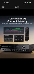 Donner MAMP4 Stereo Receivers 5.1 Channel Audio Amplifier Bluetooth 5.3 60W/4R