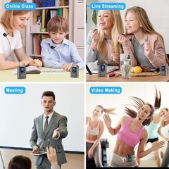 Wireless Headset Microphone System with Bodypack Transmitter