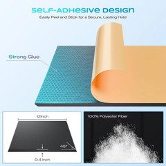 High-Density Soundproof Panels 12“ x 12“ for Elegant Noise Reduction – 22 Pack