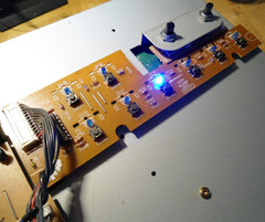 Custom Akai MPC 2000XL Upper Right Pad Bank PCB Board w/Blue LEDs Fully Serviced