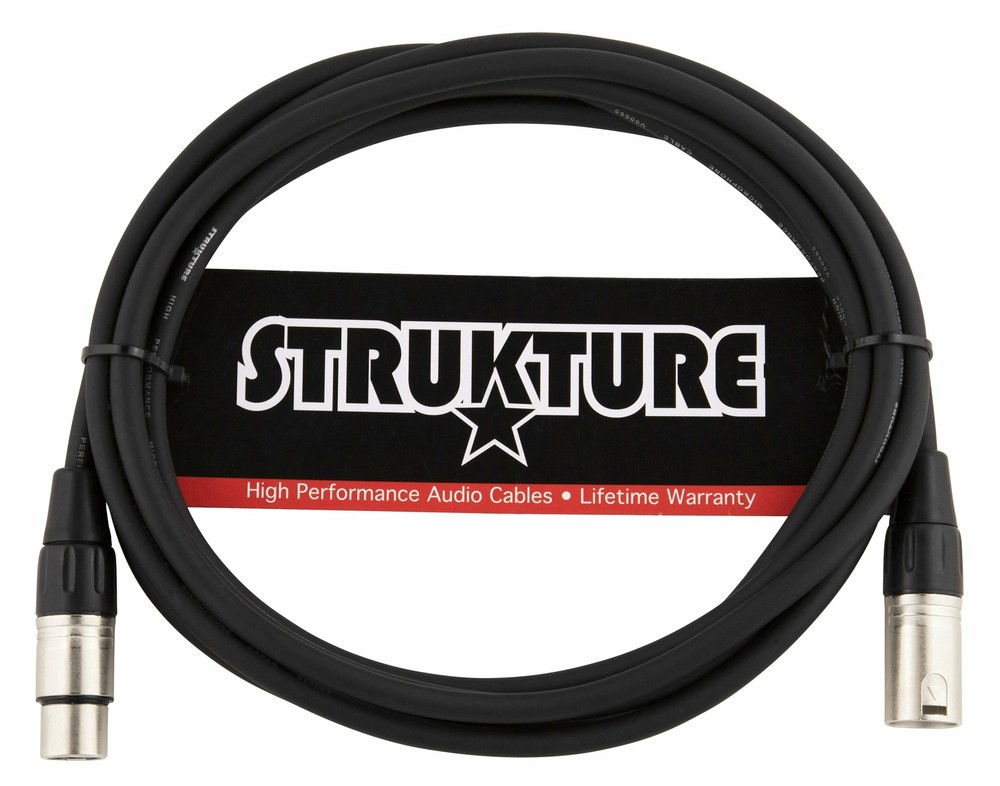 Strukture XLR – 10′ Pro Series 7 MM Microphone Cable, PRO10M7