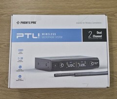 Phenyx Pro PTU-52 Dual Channel Wireless Microphone System 200FT Range OPEN BOX