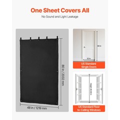 Uimoso 1 Pc Sound Absorbing Blanket 80 x 48 in Oversized Noise Reduction Cover