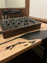 Gemini Stereo Equalizer Mixer W/ Echo MX-9900 Wooden Cabinet (See Description)