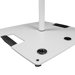 Gravity GLS431W White Lighting Stand 2-pack w/Steel Base & Bag & 35mm M10 Flange