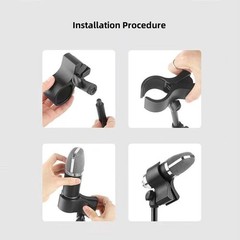 2 Pack Microphone Clip Holder Mic Stand Clips Replacement with 5/8″ 3/8″ 1/4’…