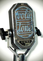 Vintage RARE 1930s VOLU-TONE Velocity Ribbon Microphone, looks-works great/Hear!