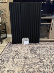10 Pack Peel and Stick Acoustic Panels 12x48in Soundproof Wall Black