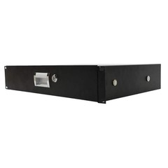 19″ Rack Mount 2U Locking Drawer Pro Audio DJ Server Rack Lock Storage Cabinet