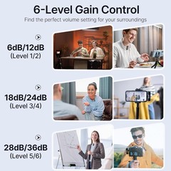 BOYA BOYALINK All-in-One Wireless Microphone Set for iPhone, Android And More