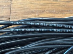 100 Feet of Belden 1266A Shielded 1 Pair Audio Cable. Multi-Conductor 22AWG.