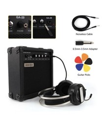 Demusea 20W Pro Electric Guitar Black Amplifier Amp Practice Small 20W,
