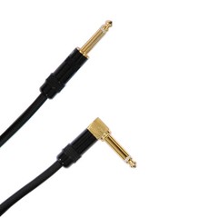 2 Pack Audio2000’s C28012P2 12Ft 1/4″ TS Right Angle To 1/4″ TS Cable