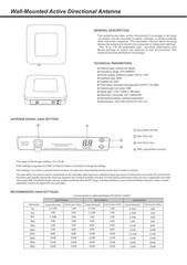 Wall-Mounted Active Directional Antenna (for UHF wireless microphone)